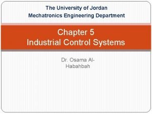 The University of Jordan Mechatronics Engineering Department Chapter