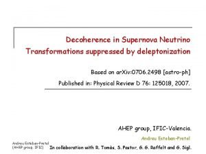 Decoherence in Supernova Neutrino Transformations suppressed by deleptonization