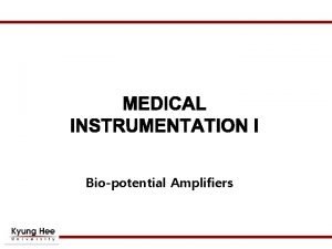 Biopotential Amplifiers ECG Cd 1 A Rbody 1