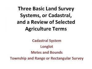 Long lot survey system