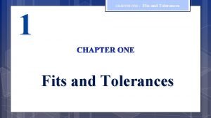 Fits and tolerances chart