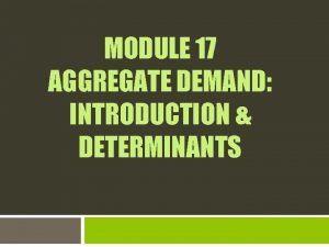 Aggregate demand graph