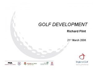Richard flint england golf