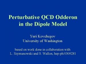 Perturbative QCD Odderon in the Dipole Model Yuri