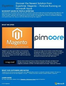 Discover the Newest Solution from Expertime Magento Pim