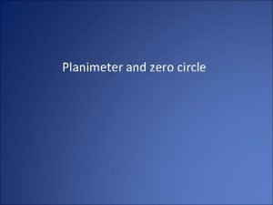 What is zero circle