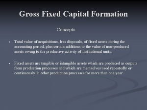 Capital formation.