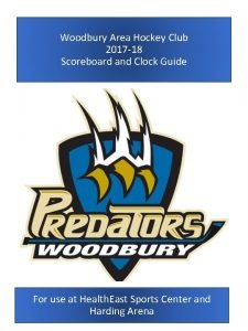 Woodbury Area Hockey Club 2017 18 Scoreboard and