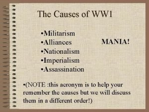 Militarism Militarism