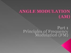 Formula for modulation index