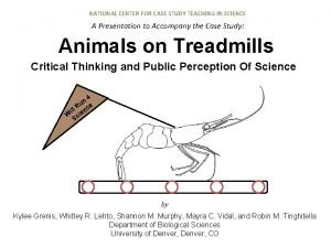 National center for case study teaching in science National center for case study teaching in science