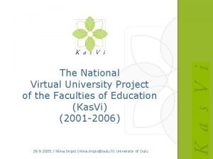 National virtual university