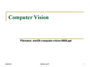 Computer vision ppt Computer vision ppt