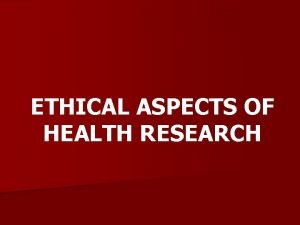 Definition of research ethics