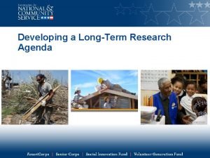 Research agenda example