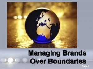 Global branding strategies ppt