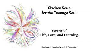 Chicken soup for the teenage soul poems