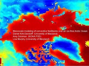 Mesoscale modeling of convective feedbacks over an icefree