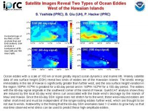 Satellite Images Reveal Two Types of Ocean Eddies
