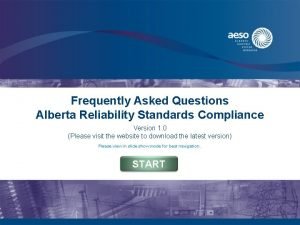 Alberta reliability standards