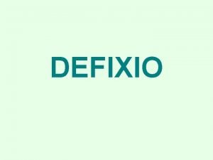 DEFIXIO Defixiones or Curse tablets The name of