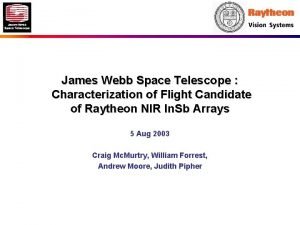 Raytheon james webb space telescope