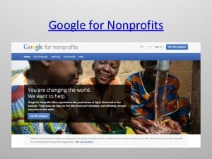 Google grants workshop