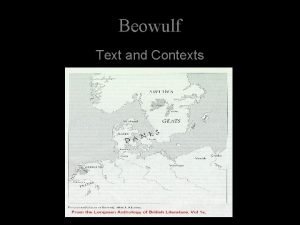 Beowulf Text and Contexts Beowulf Lines 1935 2796