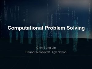 Computational problem solving examples