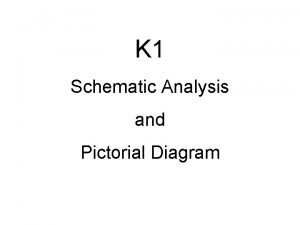 K 1 Schematic Analysis and Pictorial Diagram Turn