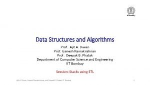 Data structures and algorithms iit bombay