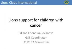 Lcif childhood cancer