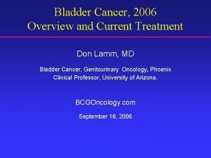 Oncovite bladder cancer