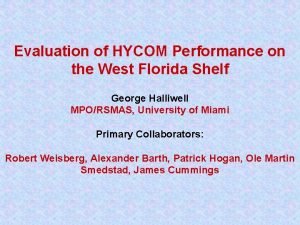 Evaluation of HYCOM Performance on the West Florida