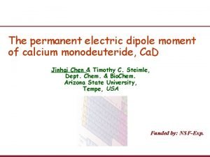 The permanent electric dipole moment of calcium monodeuteride