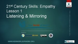 Organizational empathy