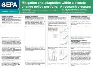 Mitigation and adaptation within a climate change policy
