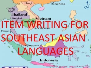 Asian languages written