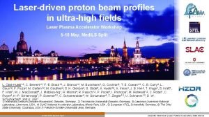 Laserdriven proton beam profiles in ultrahigh fields Laser