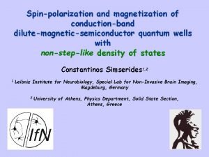 Titleaffiliation Spinpolarization and magnetization of conductionband dilutemagneticsemiconductor quantum