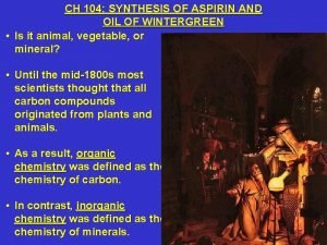 Aspirin and water reaction