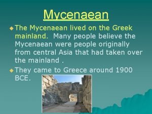 Mycenaean people