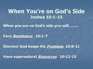 Joshua 10:1-15