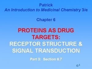 Patrick An Introduction to Medicinal Chemistry 3e Chapter