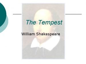 The Tempest William Shakespeare tempest tmpstn 1 A