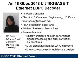 An 18 Gbps 2048 bit 10 GBASET Ethernet