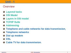 Dsl osi layer