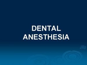 N mentalis anesthesia