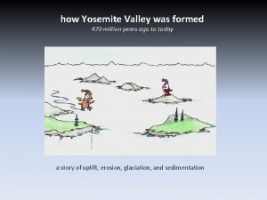 how Yosemite Valley was formed 470 million years