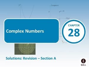 Complex numbers revision